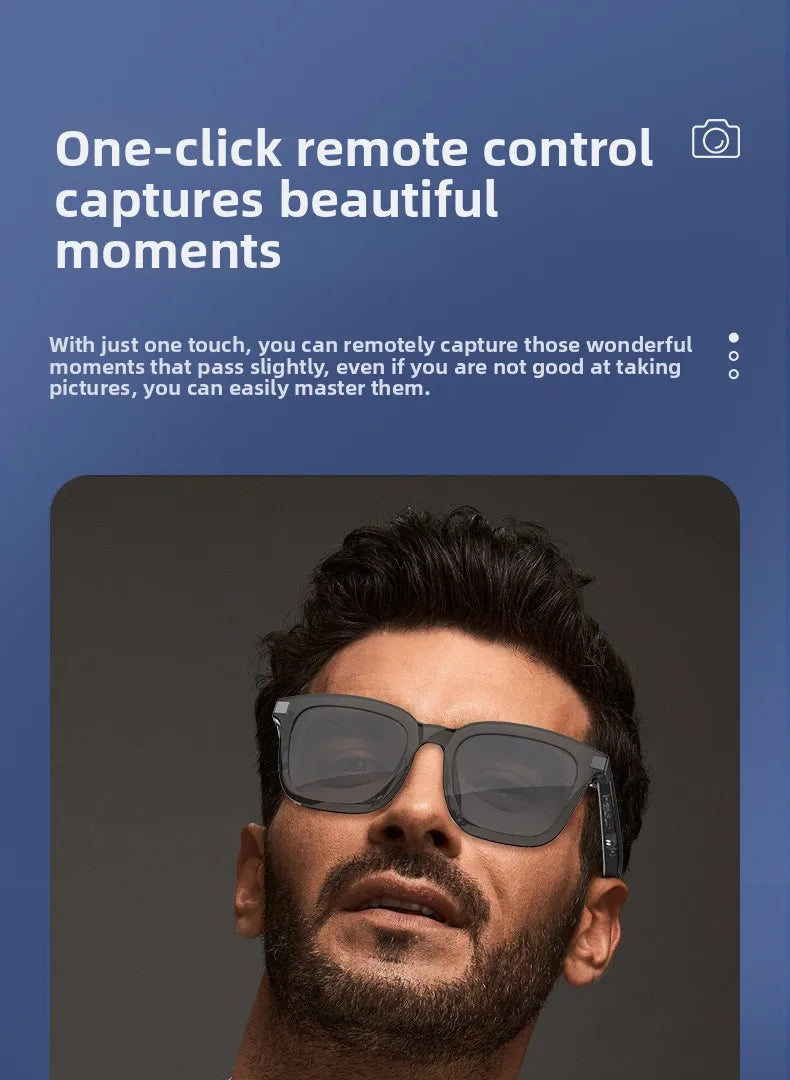 Smart Wearable Glasses Headset Outdoor Sport Sunglasses with BT 5.4 Anti Blue Hands Free Call Music Smart Sunglasses G06L