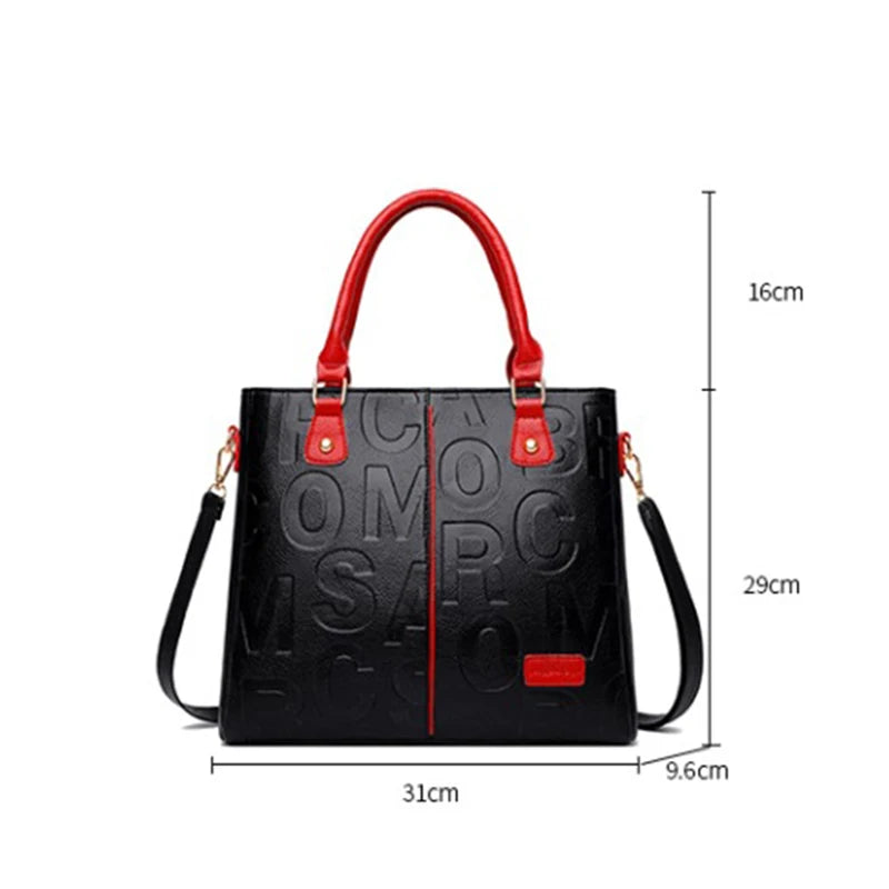 PU Leather Casual Crossbody Bags for Women Ladies Luxury Designer Tote Handbag Female Large Capacity Travel Shoulder Bag Sac
