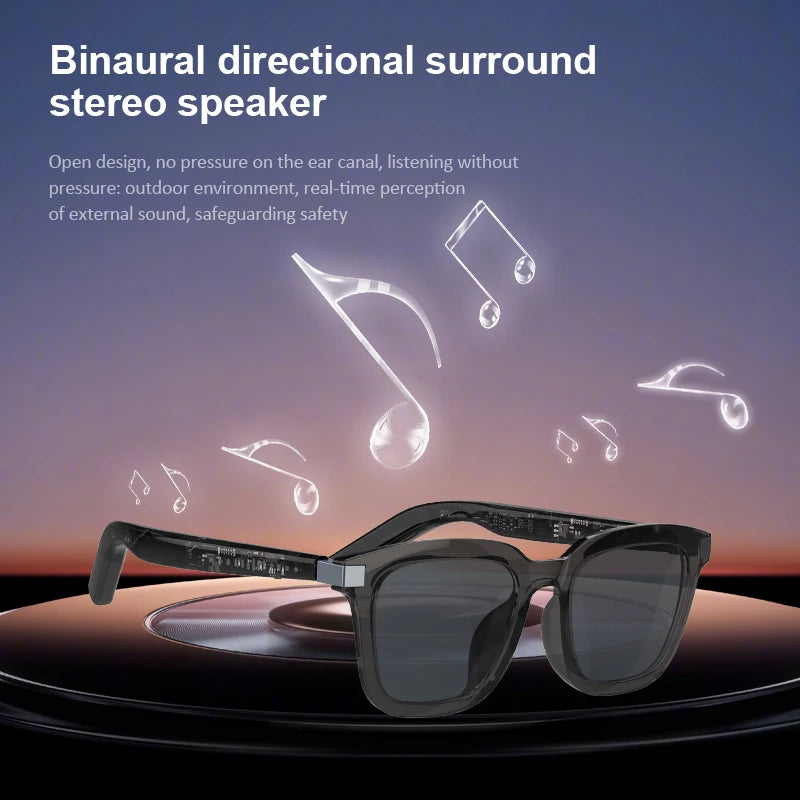 Smart Wearable Glasses Headset Outdoor Sport Sunglasses with BT 5.4 Anti Blue Hands Free Call Music Smart Sunglasses G06L