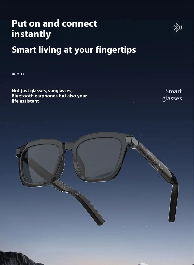 Smart Wearable Glasses Headset Outdoor Sport Sunglasses with BT 5.4 Anti Blue Hands Free Call Music Smart Sunglasses G06L