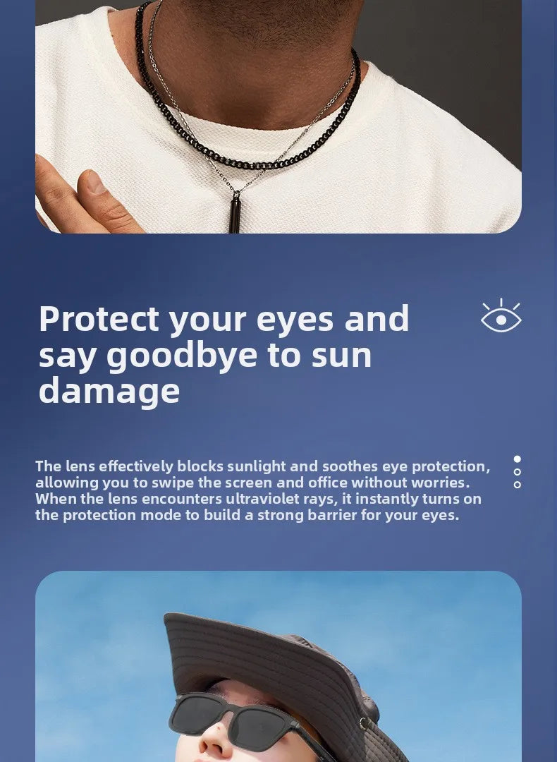 Smart Wearable Glasses Headset Outdoor Sport Sunglasses with BT 5.4 Anti Blue Hands Free Call Music Smart Sunglasses G06L