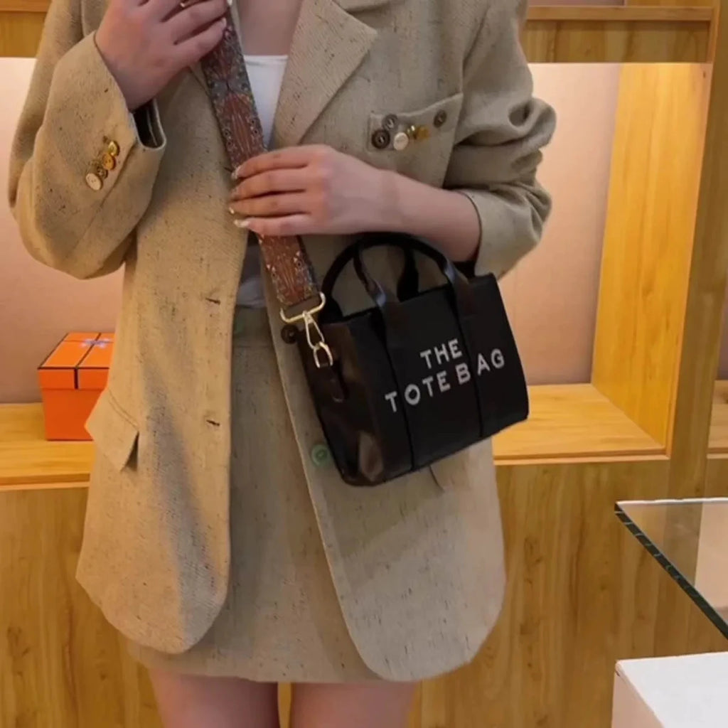 Brand Letter Handbag Designer Minimalist Design Handbag, European and American Fashion Crossbody Bag, Women's Retro One Shoulder