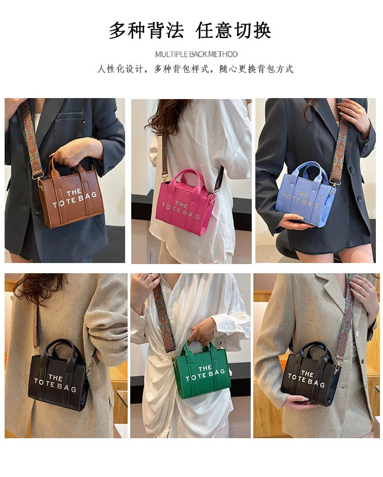 Brand Letter Handbag Designer Minimalist Design Handbag, European and American Fashion Crossbody Bag, Women's Retro One Shoulder