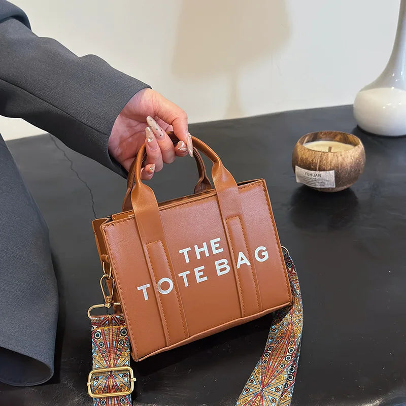 Brand Letter Handbag Designer Minimalist Design Handbag, European and American Fashion Crossbody Bag, Women's Retro One Shoulder