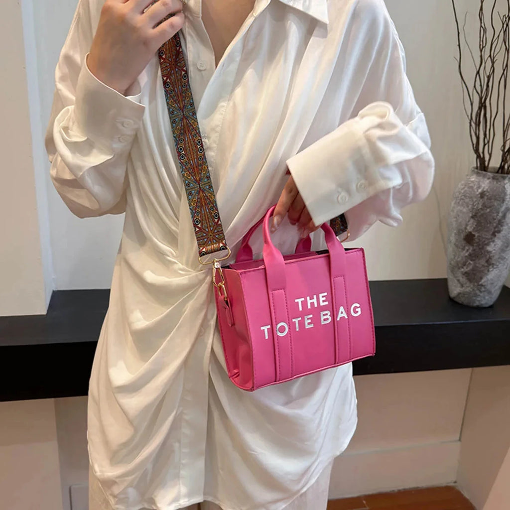 Brand Letter Handbag Designer Minimalist Design Handbag, European and American Fashion Crossbody Bag, Women's Retro One Shoulder