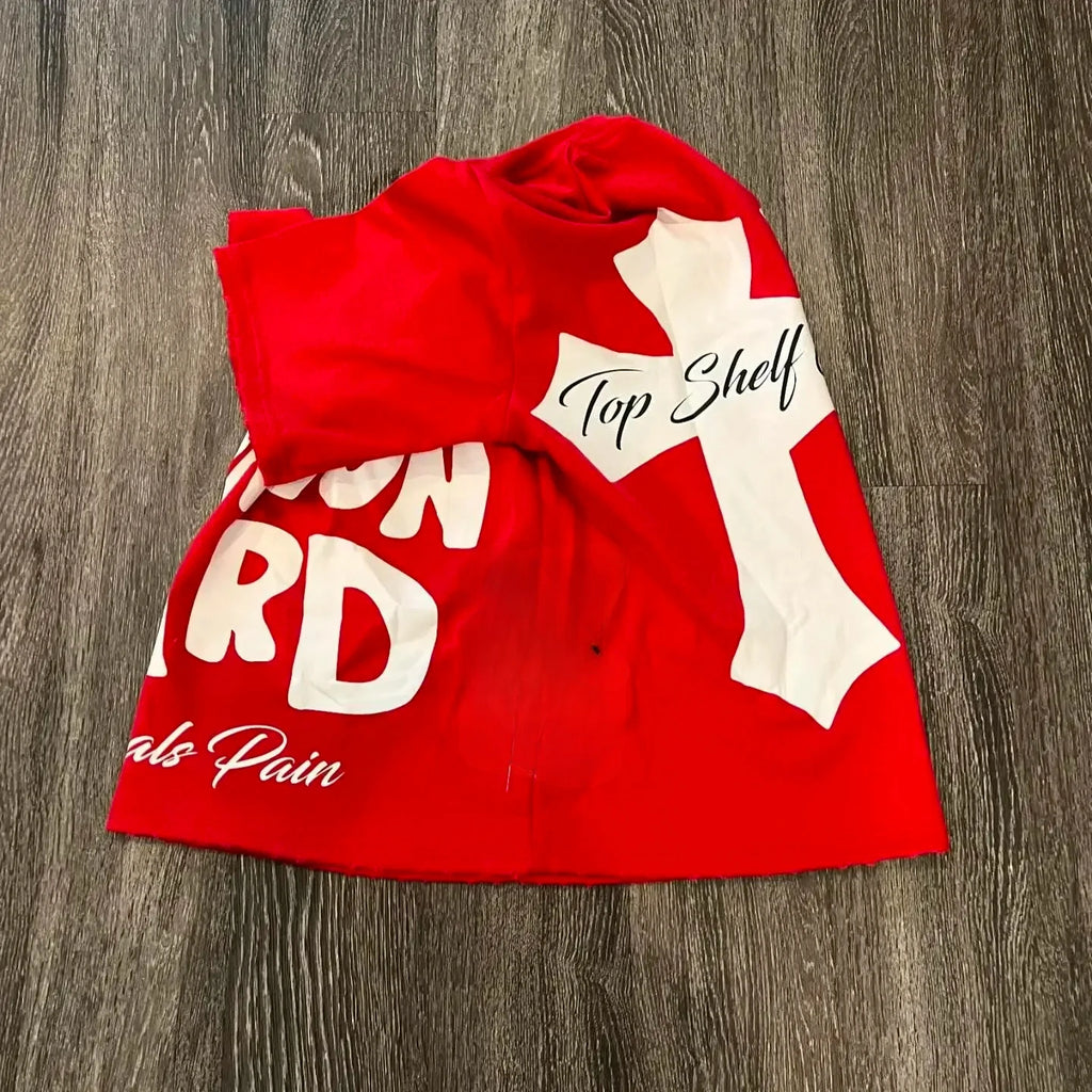 Graphic Round Neck Pure Cotton High Street New Women Printed T-shirt Trendy Brand Loose Casual Couple American Harajuku Y2k Tops