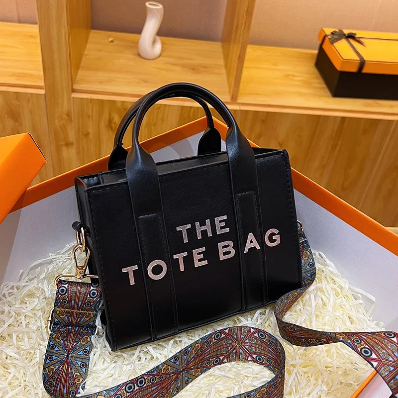 Brand Letter Handbag Designer Minimalist Design Handbag, European and American Fashion Crossbody Bag, Women's Retro One Shoulder