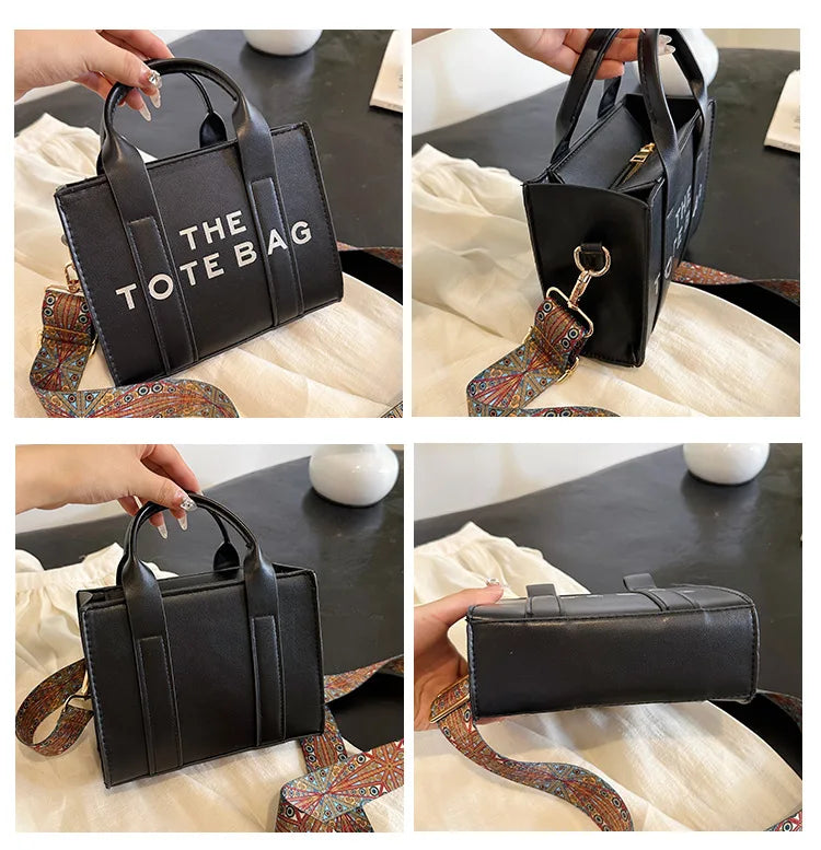 Brand Letter Handbag Designer Minimalist Design Handbag, European and American Fashion Crossbody Bag, Women's Retro One Shoulder